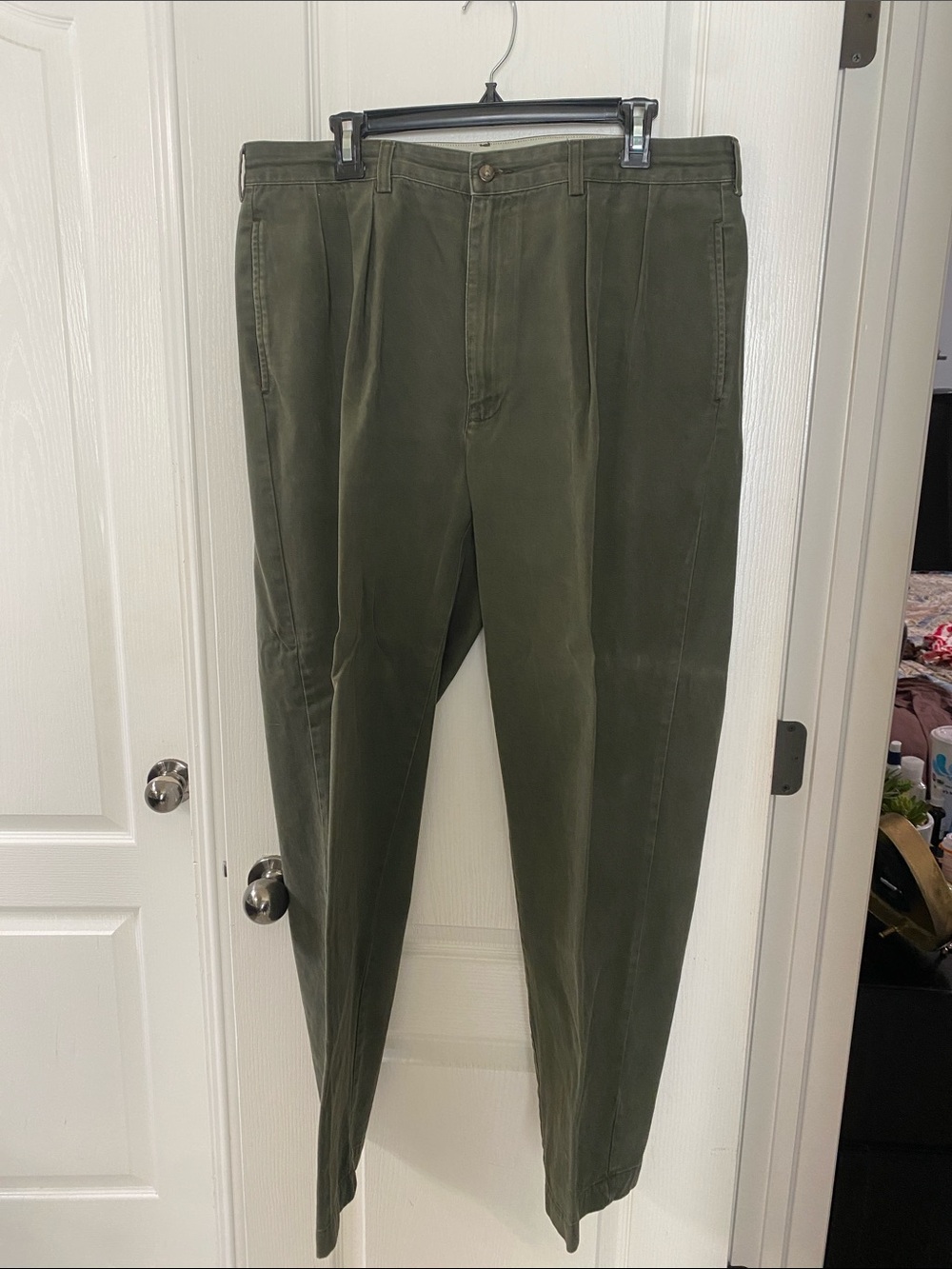 Polo by Ralph Lauren Olive Pleated Chinos